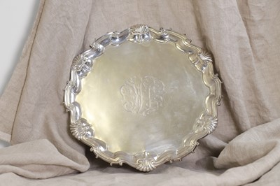 Lot 501 - A George II silver salver