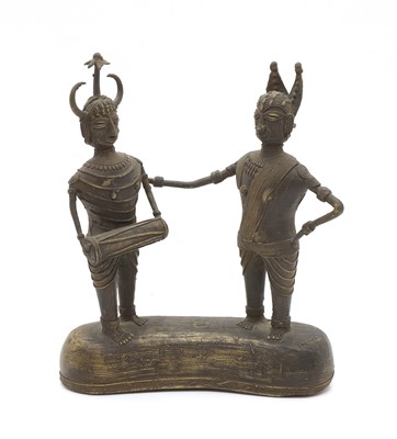 Lot 189 - A bronze figural group