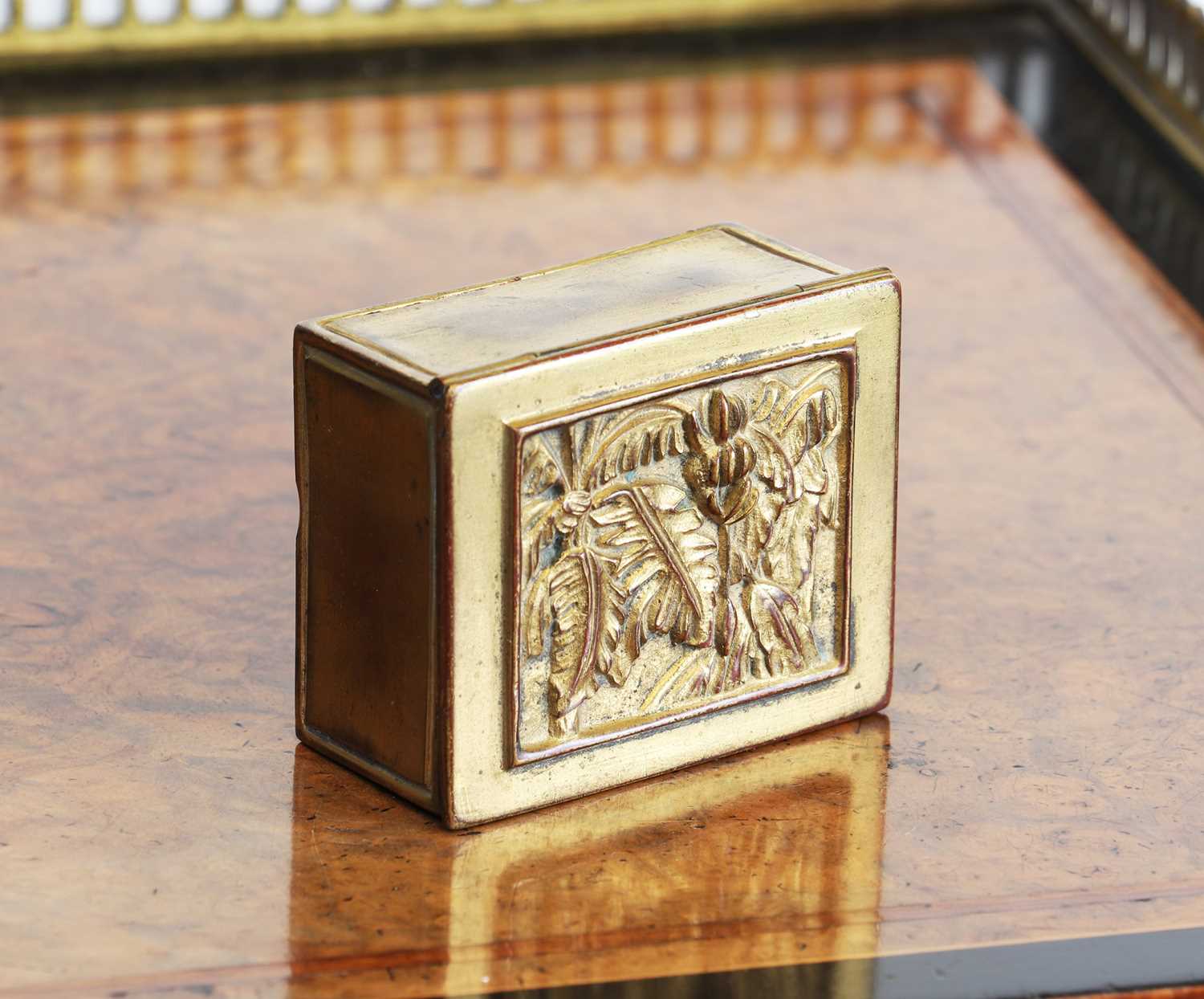 Lot 345 - A Tiffany Studios Stamp Box,