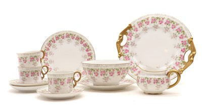 Lot 259 - A Bernardaud & Cie Limoges porcelain tea service