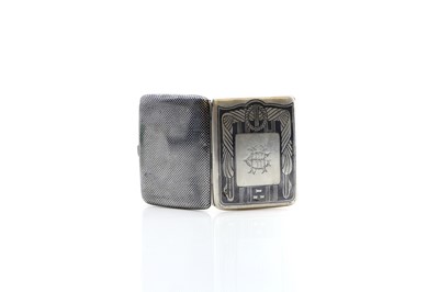 Lot 94 - An Austrian niello silver cigarette case