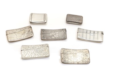 Lot 72 - A group of silver vesta cases