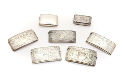Lot 72 - A group of silver vesta cases