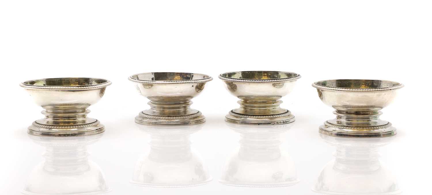 Lot 9 - A group of four George III silver salts