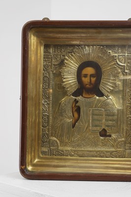 Lot 602 - An icon of Christ Pantocrator