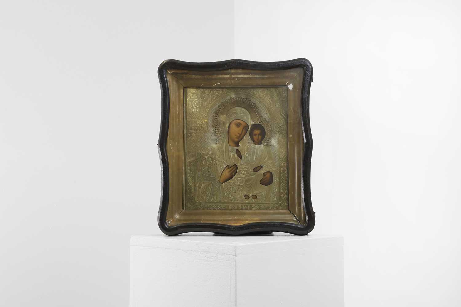 Lot 587 - A Russian icon of The Mother of God of Smolensk