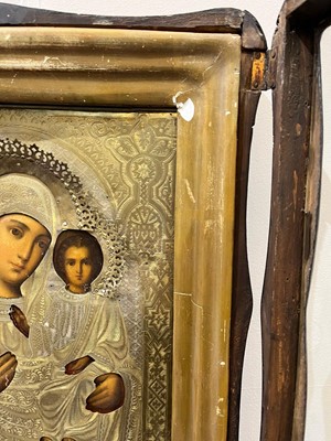Lot 587 - A Russian icon of The Mother of God of Smolensk