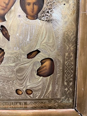 Lot 587 - A Russian icon of The Mother of God of Smolensk