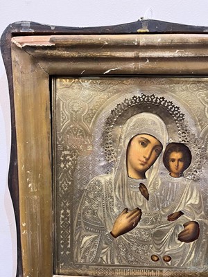 Lot 587 - A Russian icon of The Mother of God of Smolensk