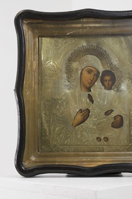 Lot 587 - A Russian icon of The Mother of God of Smolensk