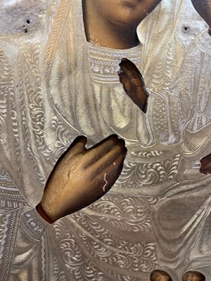 Lot 587 - A Russian icon of The Mother of God of Smolensk