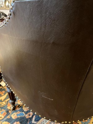 Lot 142 - A George IV mahogany barrel-back armchair