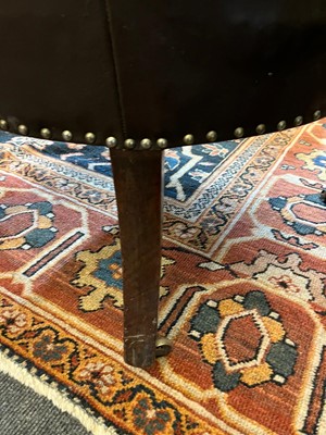 Lot 142 - A George IV mahogany barrel-back armchair