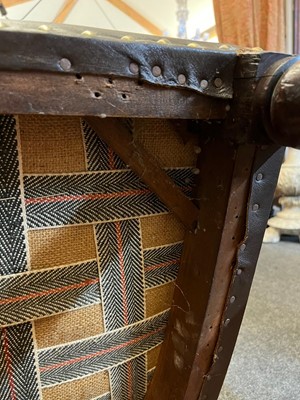 Lot 142 - A George IV mahogany barrel-back armchair