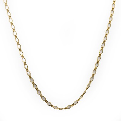 Lot 477 - An 18ct gold chain