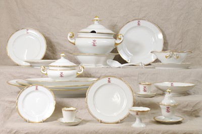 Lot 565 - A porcelain dinner service by Fontanille & Marraud