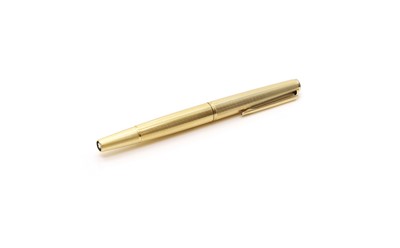 Lot 315 - A Mont Blanc gold plated fountain pen