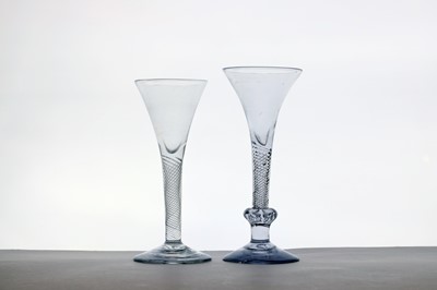 Lot 270 - An 18th century air twist wine glass