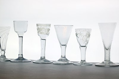 Lot 272 - A group of 18th century drinking glasses