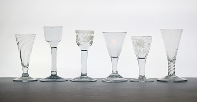 Lot 272 - A group of 18th century drinking glasses