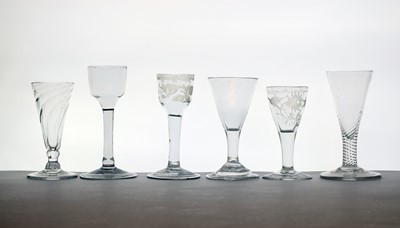Lot 272 - A group of 18th century drinking glasses