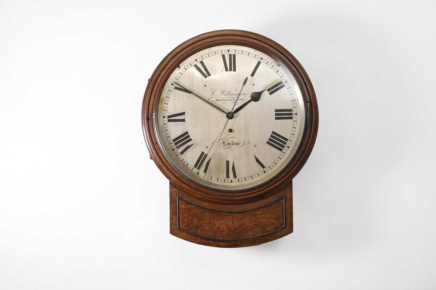 Lot 294 - A mahogany wall clock