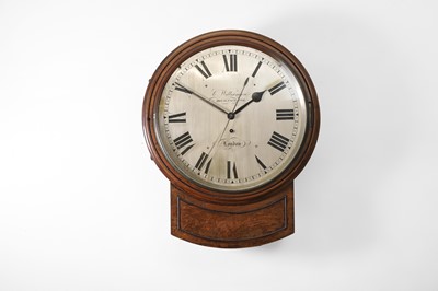 Lot 294 - A mahogany wall clock