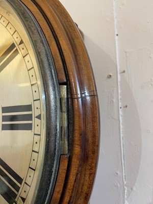 Lot 294 - A mahogany wall clock