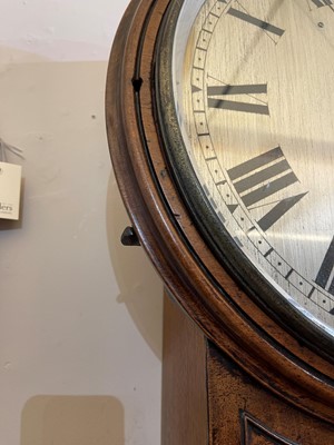 Lot 294 - A mahogany wall clock