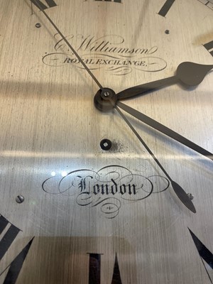 Lot 294 - A mahogany wall clock