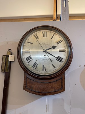 Lot 294 - A mahogany wall clock