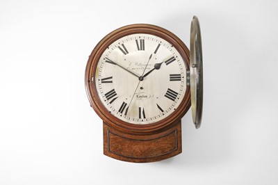 Lot 294 - A mahogany wall clock