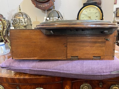 Lot 294 - A mahogany wall clock