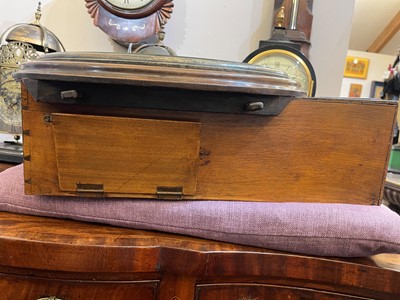 Lot 294 - A mahogany wall clock