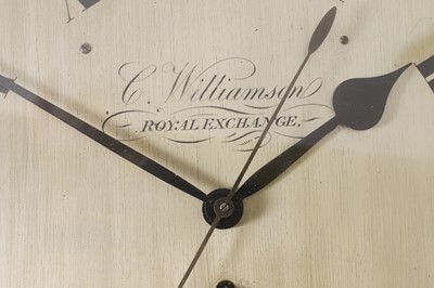 Lot 294 - A mahogany wall clock