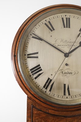 Lot 294 - A mahogany wall clock