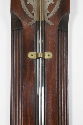 Lot 296 - A George III mahogany stick barometer