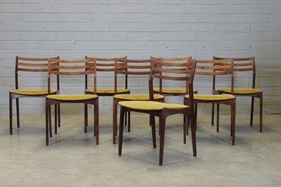 Lot 279 - A set of eight Danish rosewood dining chairs