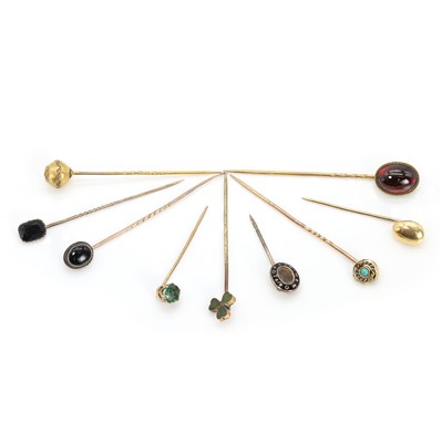 Lot 387 - A group of assorted stick pins