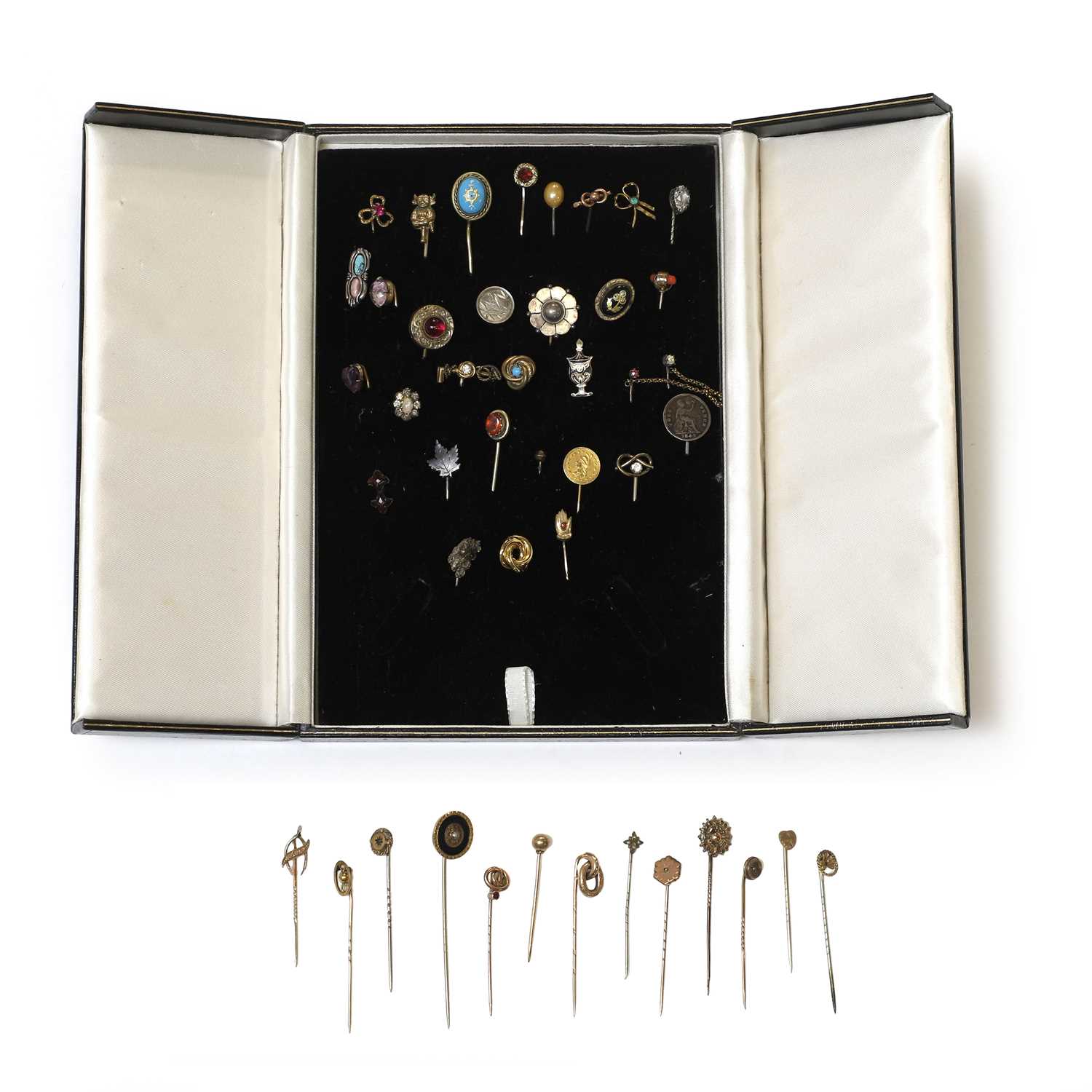 Lot 308 - A large collection of stick pins,