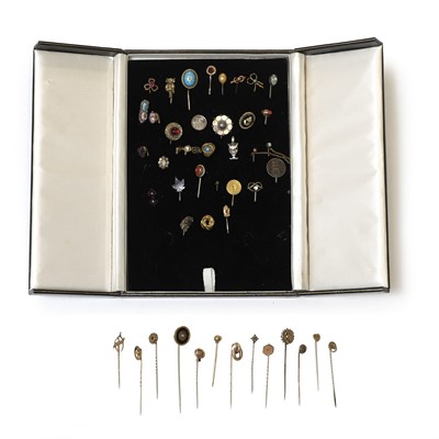 Lot 388 - A large collection of stick pins