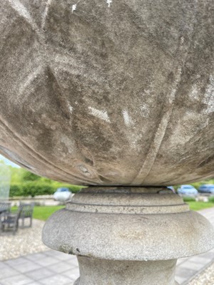 Lot 688 - A monumental carved marble urn