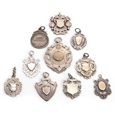 Lot 439 - A group of assorted sterling silver medallions