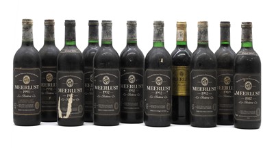 Lot 170 - A selection of Meerlust South African red wines