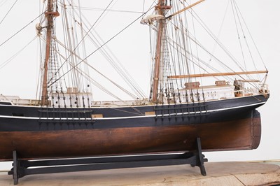 Lot 541 - A scratch-built model of ship
