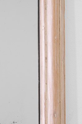 Lot 554 - A limewashed pine wall mirror