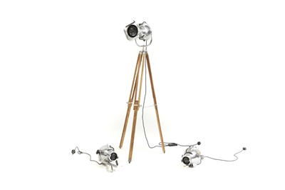 Lot 463 - Three aluminium stage lights