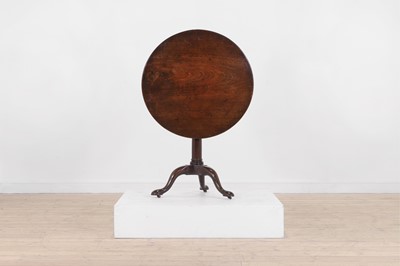 Lot 385 - A George II mahogany tripod table