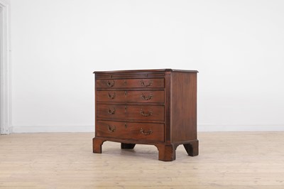 Lot 436 - A George III mahogany serpentine chest of drawers