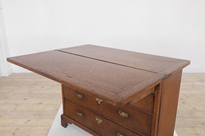 Lot 445 - A small George II oak bachelor's chest